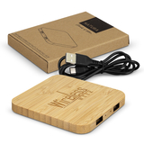 NATURA Bamboo Wireless Fast Charging Hub image